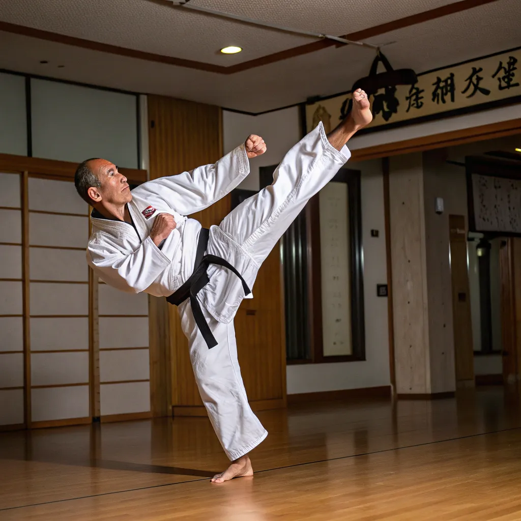 Karate Master in Action